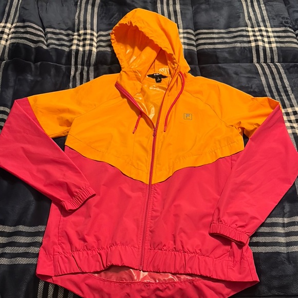 Fila Jackets & Blazers - Fila Orange and Pink Trench Coat